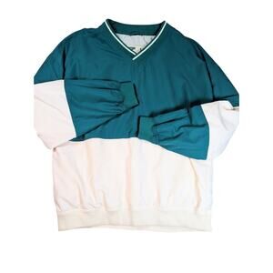 Vintage 90s Crest Signature Collection Men L Pullover Lined Windbreaker Jacket